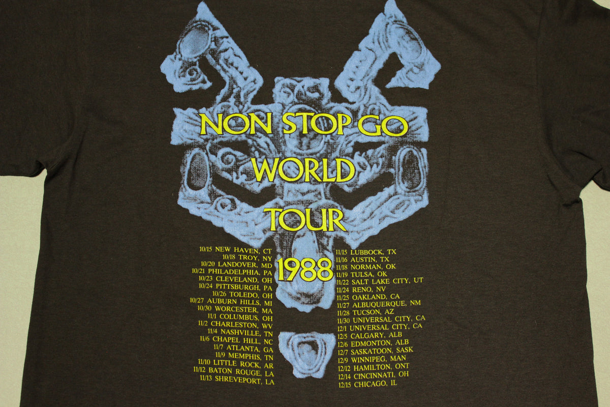Robert Plant Led Zeppelin Non Stop Go World Tour 1988 Vintage T-Shirt