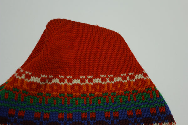 Wigwam Mills Pure Virgin Wool Knit Stocking Snow Cap Hat Beanie Vintage 1970's 1960's