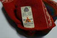 Wigwam Mills Pure Virgin Wool Knit Stocking Snow Cap Hat Beanie Vintage 1970's 1960's
