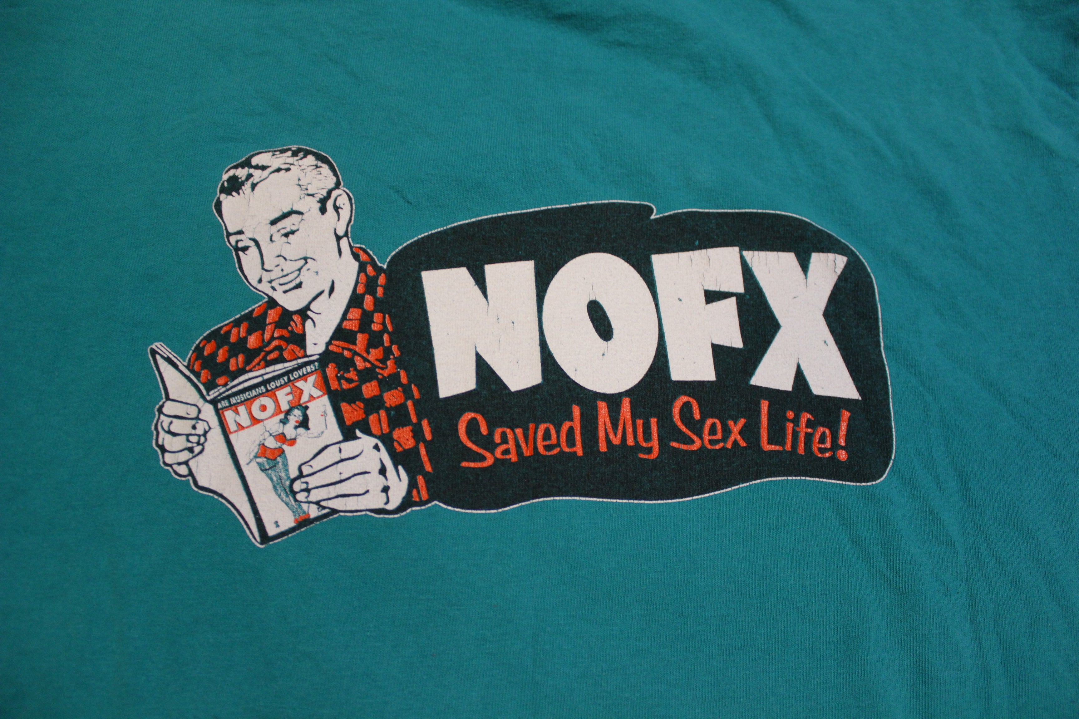 NOFX Saved My Sex Life Vintage 90's 1997 Musicians Lousy Lovers T