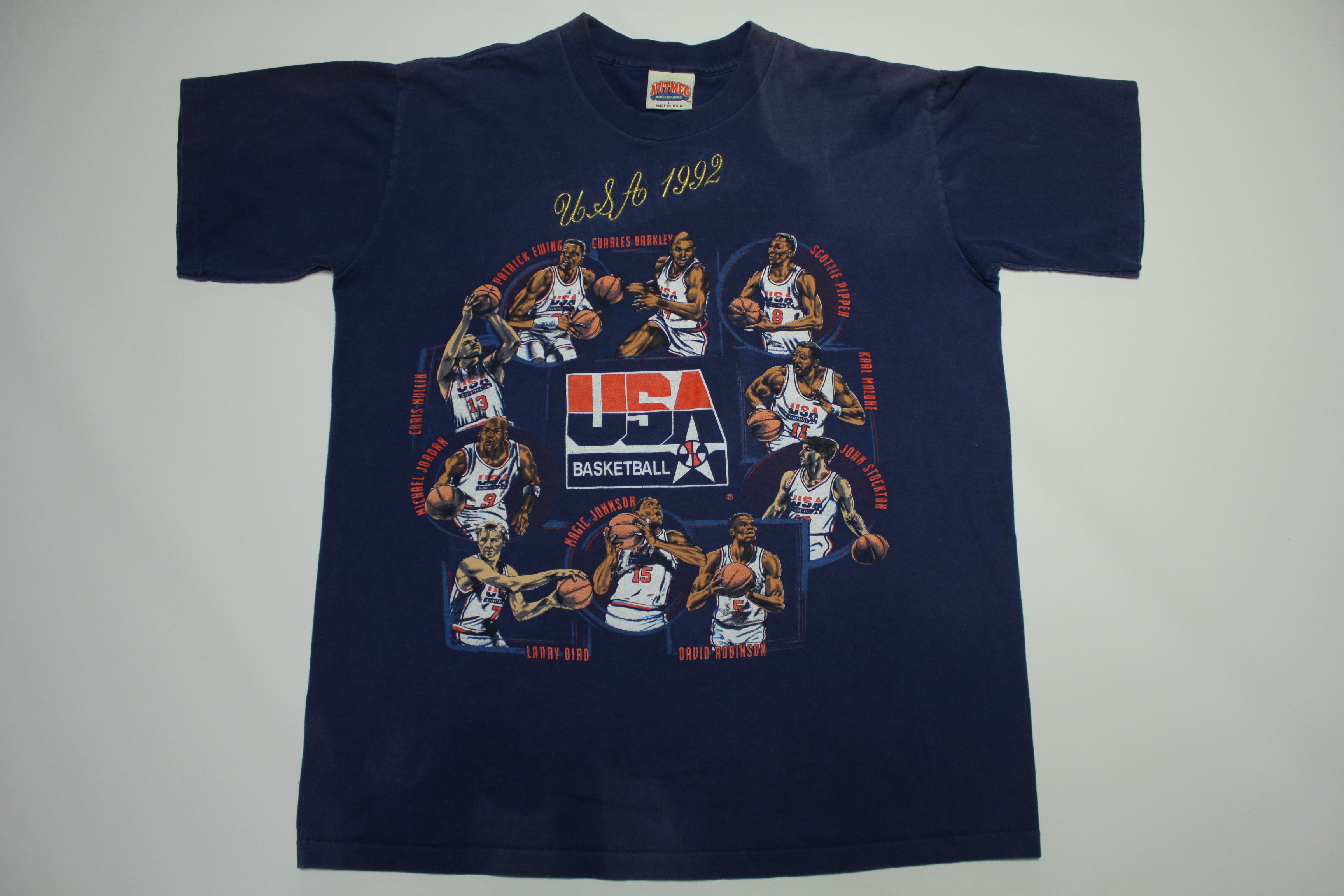 Olympic USA Dream Team 1992 Jordan Magic Vintage 90's Nutmeg Mills