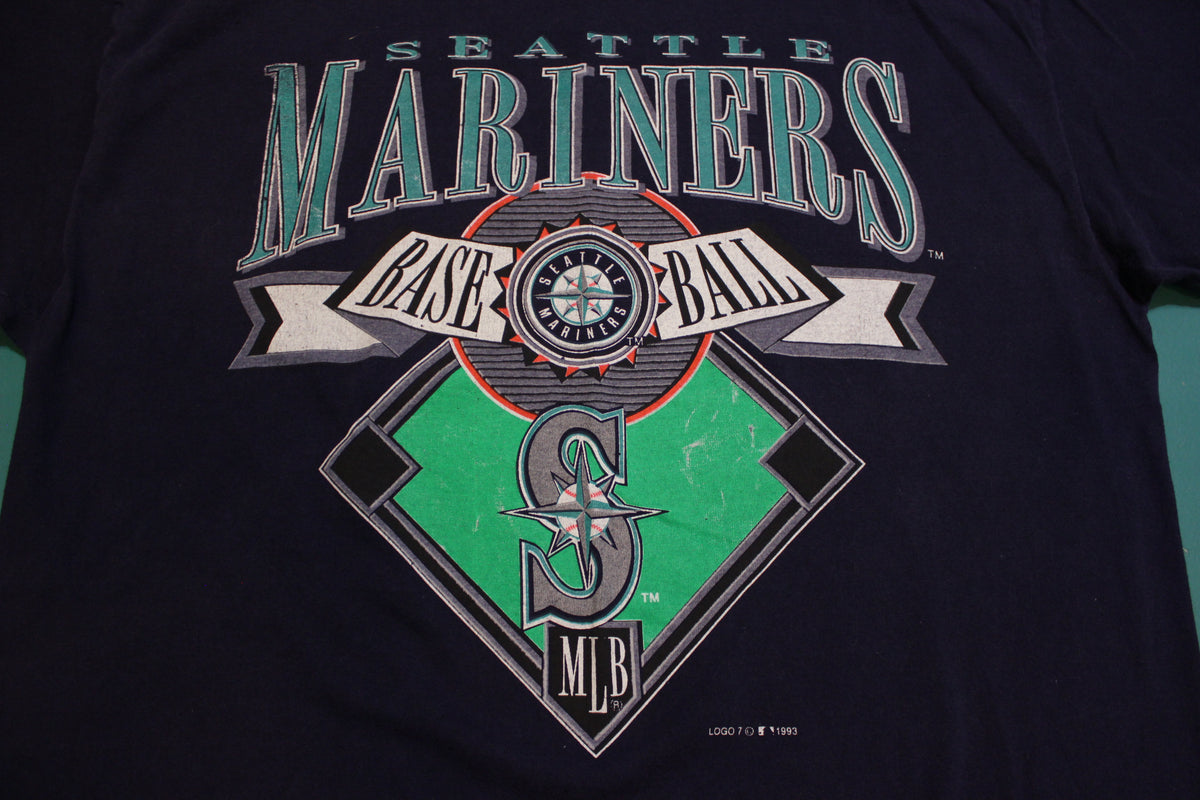 Seattle Mariners Baseball Vintage 1993 Logo 7 USA 90's T-Shirt
