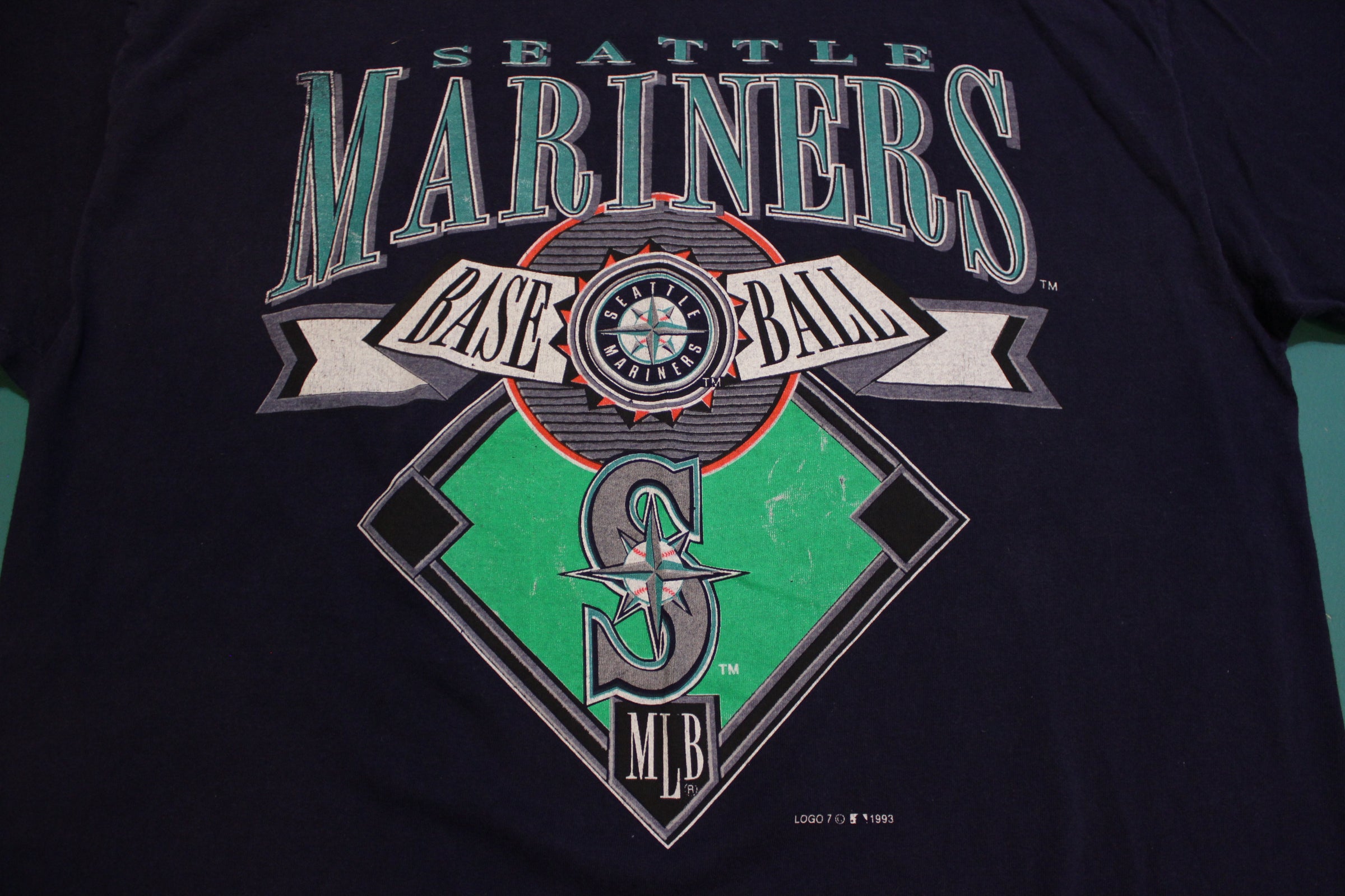 Seattle Mariners Vintage 90's Logo 7 1993 MLB Made in USA T-Shirt –  thefuzzyfelt