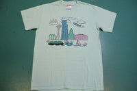 Seattle Kingdome Downtown Space Needle Vintage Single Stitch 80's T-Shirt.