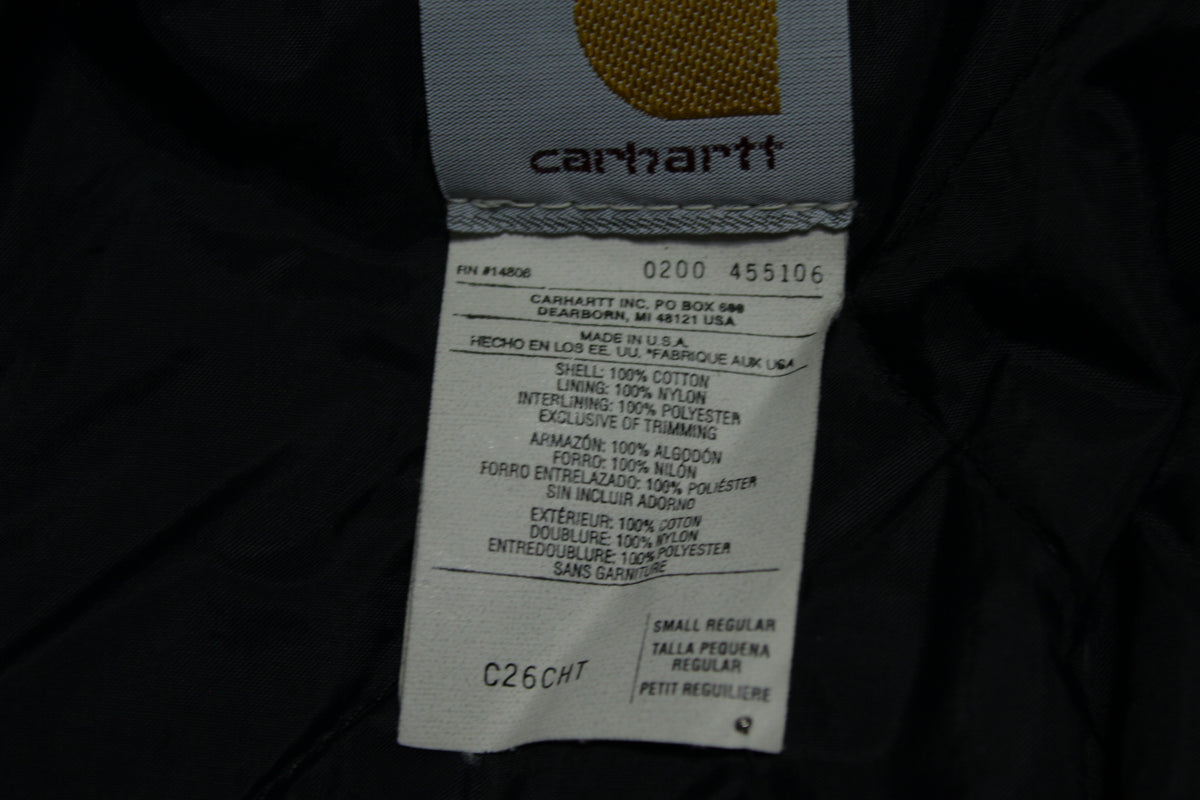 Carhartt C26 CHT Made In USA Quilt Arctic Lined Traditional Work Chore Work Jacket