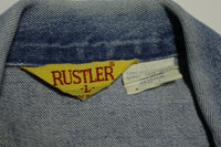 Rustler Vintage Denim 80's Made in USA Trucker Jean Jacket