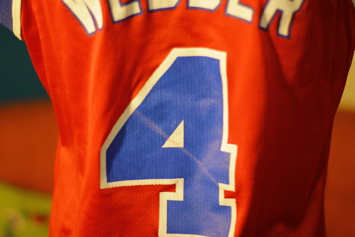 Vintage Washington Bullets #4 Chris Webber Authentic CHAMPION Jersey Size 40 XL