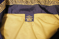 1990's Vintage Umbro Blue Windbreaker Jacket Like New XL