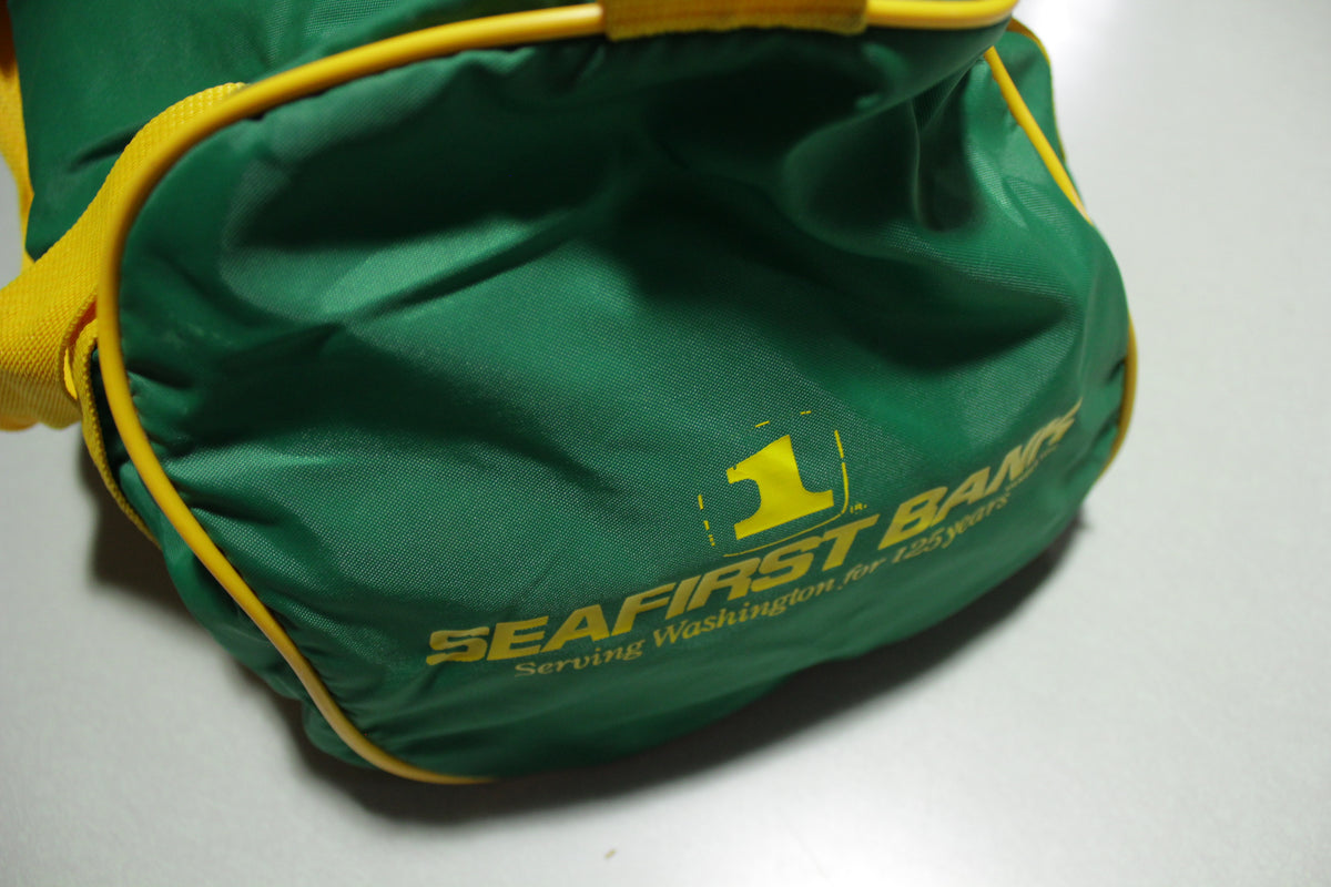 Seattle Sonics NBA Basketball 80's Logo Gym Duffle Travel Bag Green Ye –  thefuzzyfelt