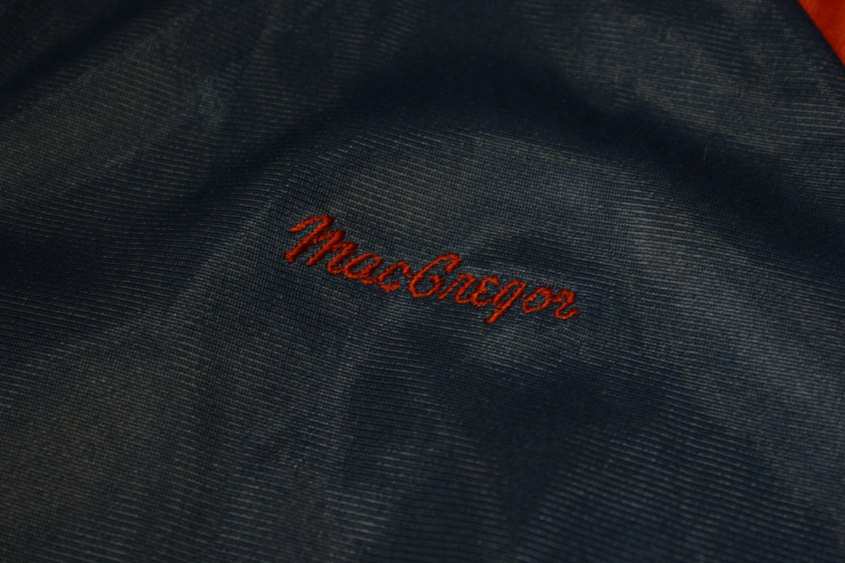 MacGregor Vintage 80's Striped Zip Up Track & Field Jacket