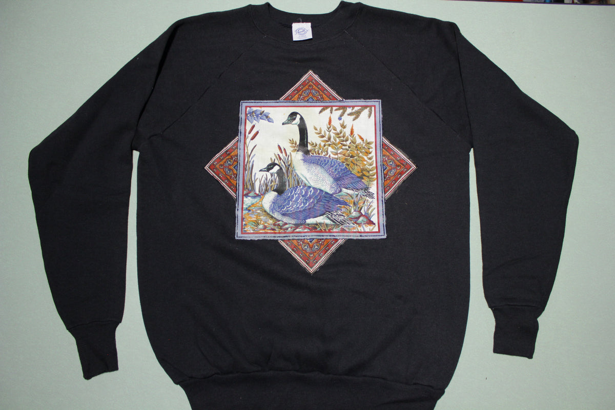 Canadian Geese Vitnage 80's Grandma Crewneck Sweatshirt Made in USA