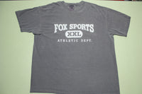 Fox Sports XXL Atheletic Dept. Vintage 90's Washed Gray T-Shirt