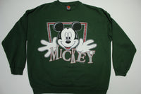 Mickey Unlimited Jerry Leigh Vintage 90's Big Face Crewneck Disney Sweatshirt Made in USA
