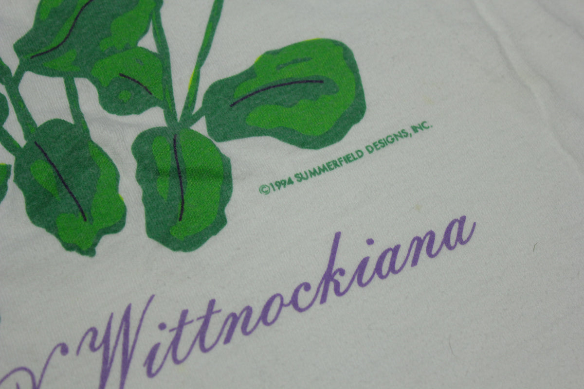 Pansy Viola x Wittrockiana Vintage 1994 Summerfield Designs Flower T-Shirt