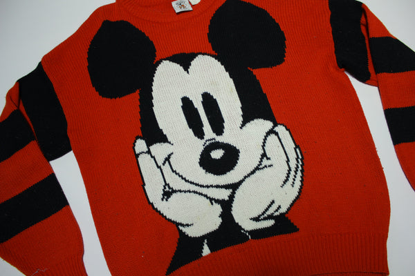 Mickey Mouse Big Face Pose Vintage Disney Mickey & Co  90's Nightmare Sweater