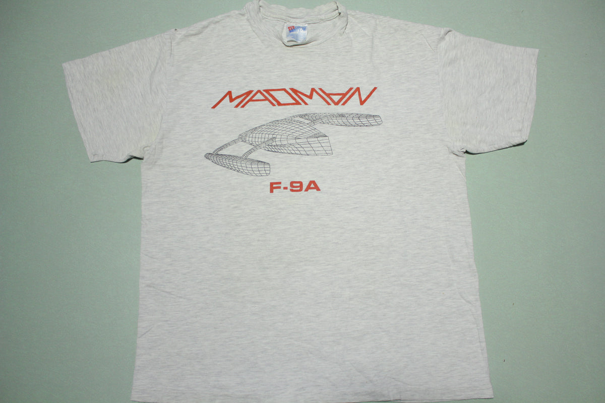 Madman F-9A Trimaran Design SailBoat Vintage 90's T-Shirt