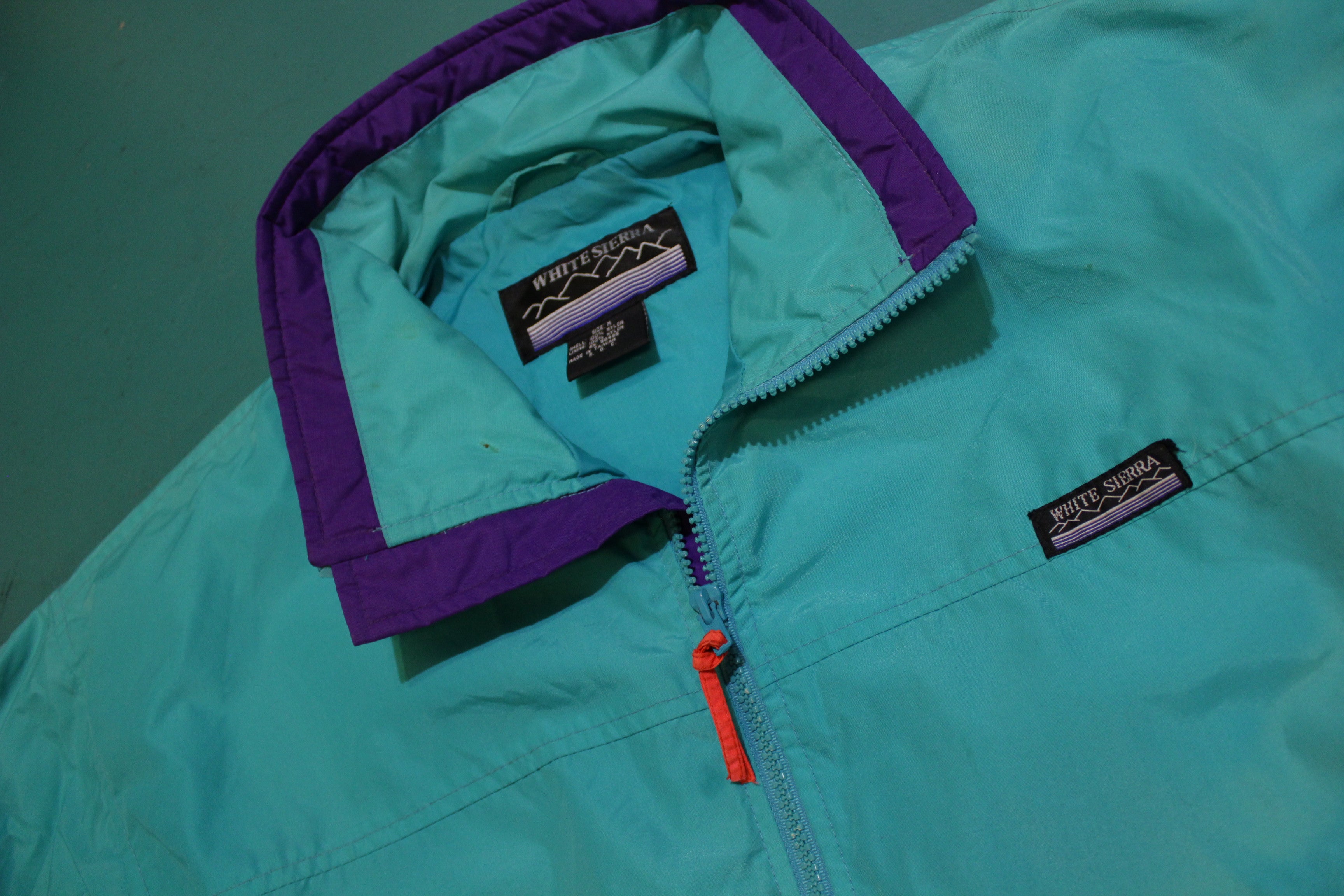 Purple and green on sale windbreaker