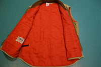 Walls Blizzard-Pruf Insulated Quilt Lined Brown Duck Wash Canvas Vintage Vest