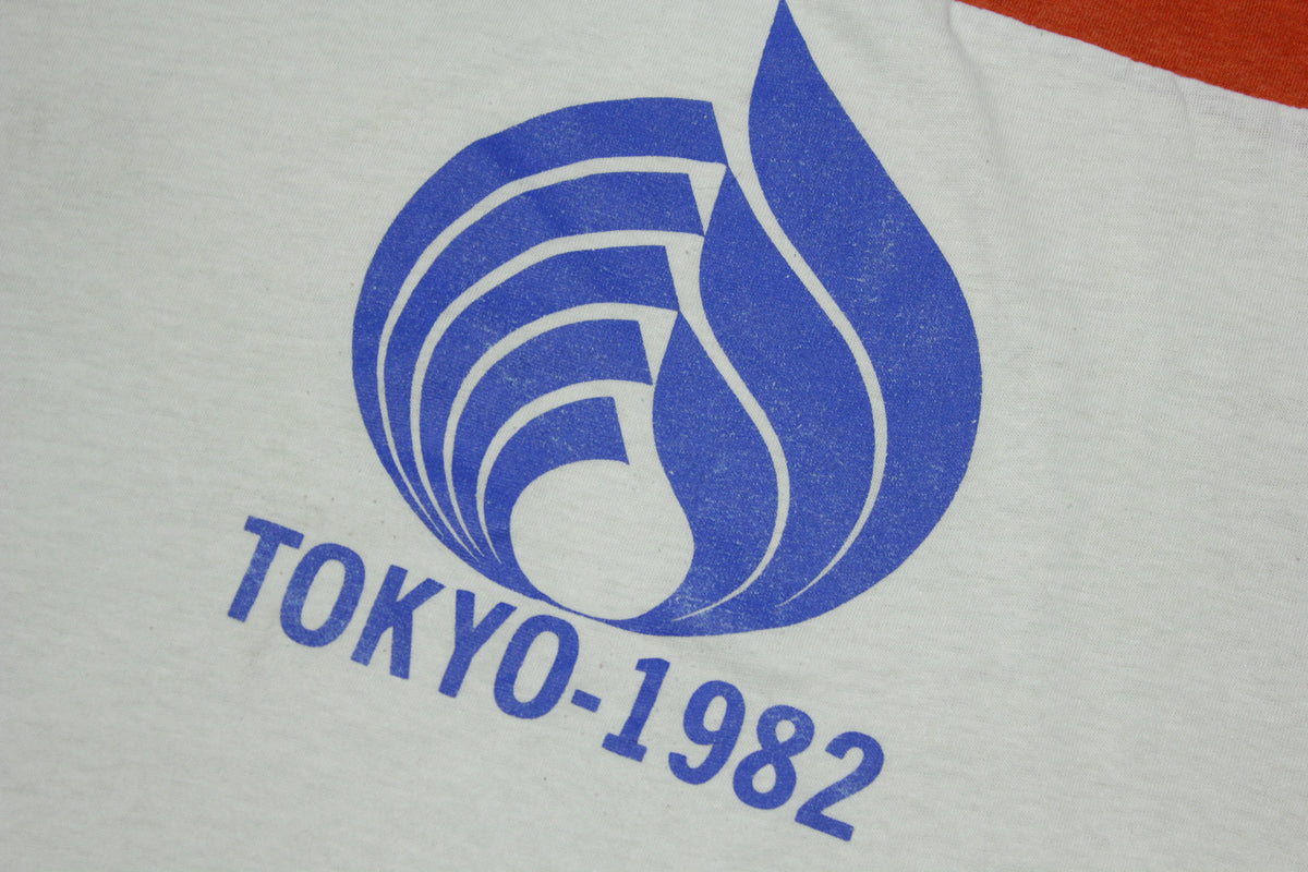 Tokyo 1982 Vintage 80's Olympics Track Panel USA T-Shirt