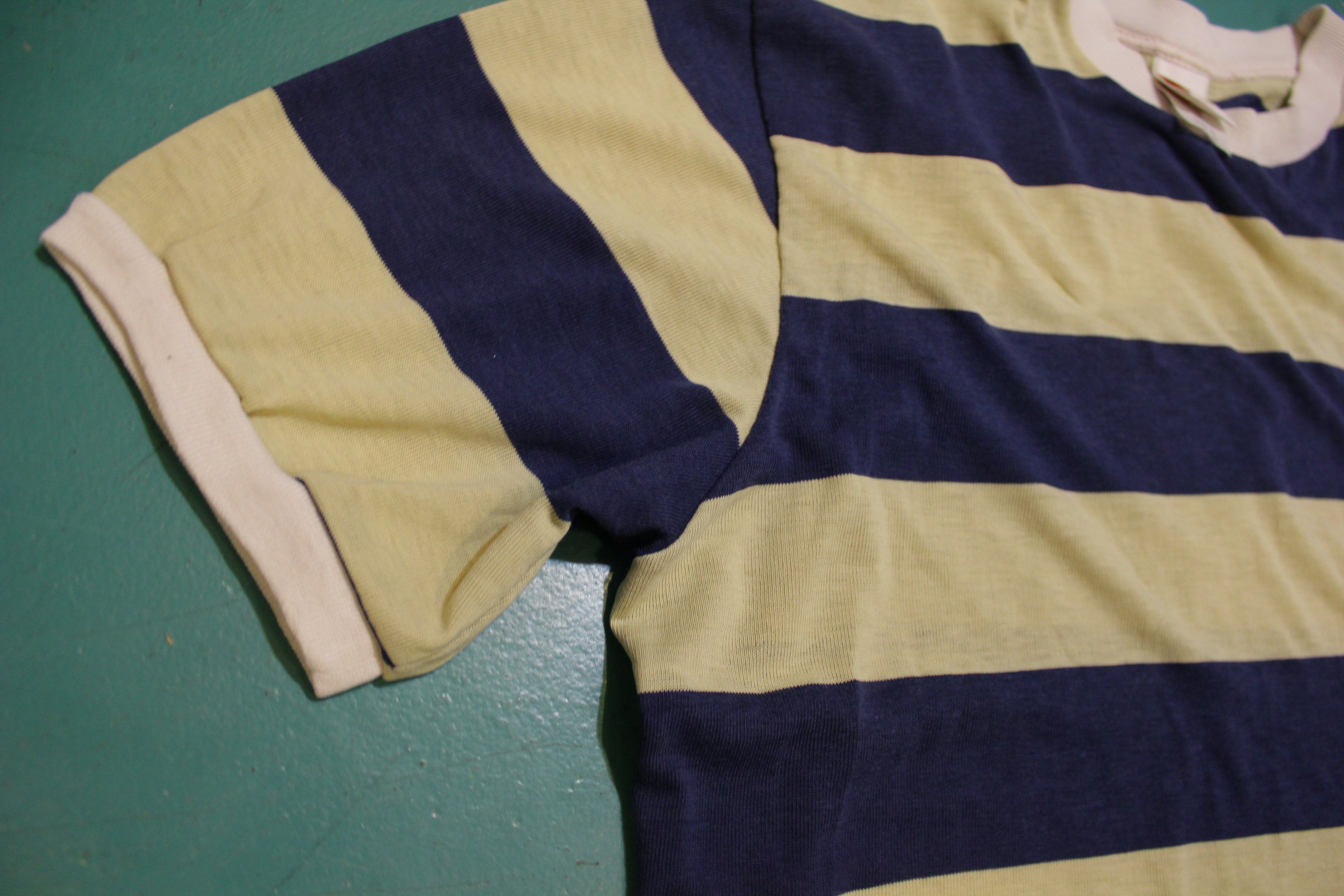 Jantzen Made In USA Vintage 70's Striped Mod T-Shirt – thefuzzyfelt