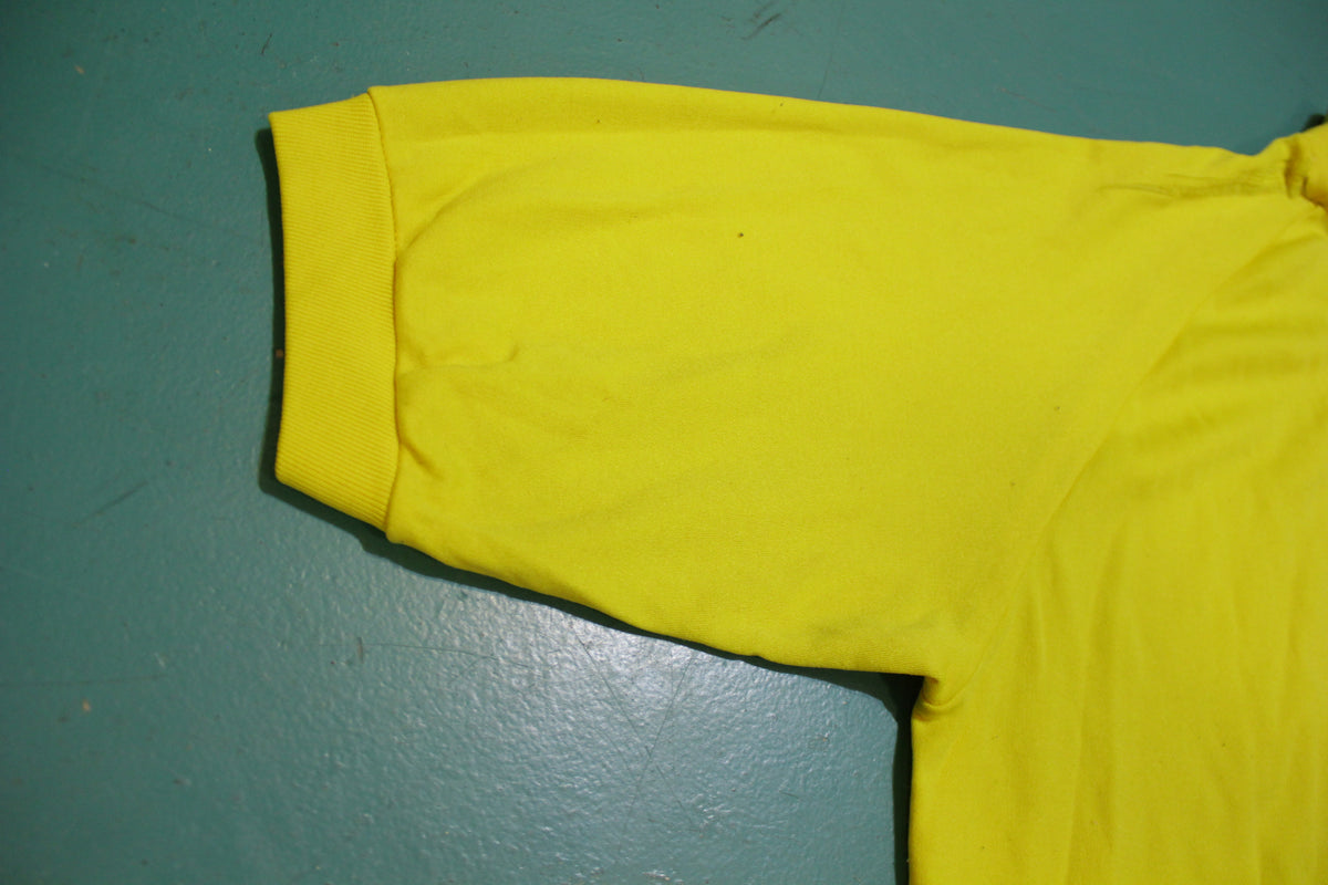 Champion 1960's Very Rare Yellow West Seattle Football Jersey Tall Collar Shirt