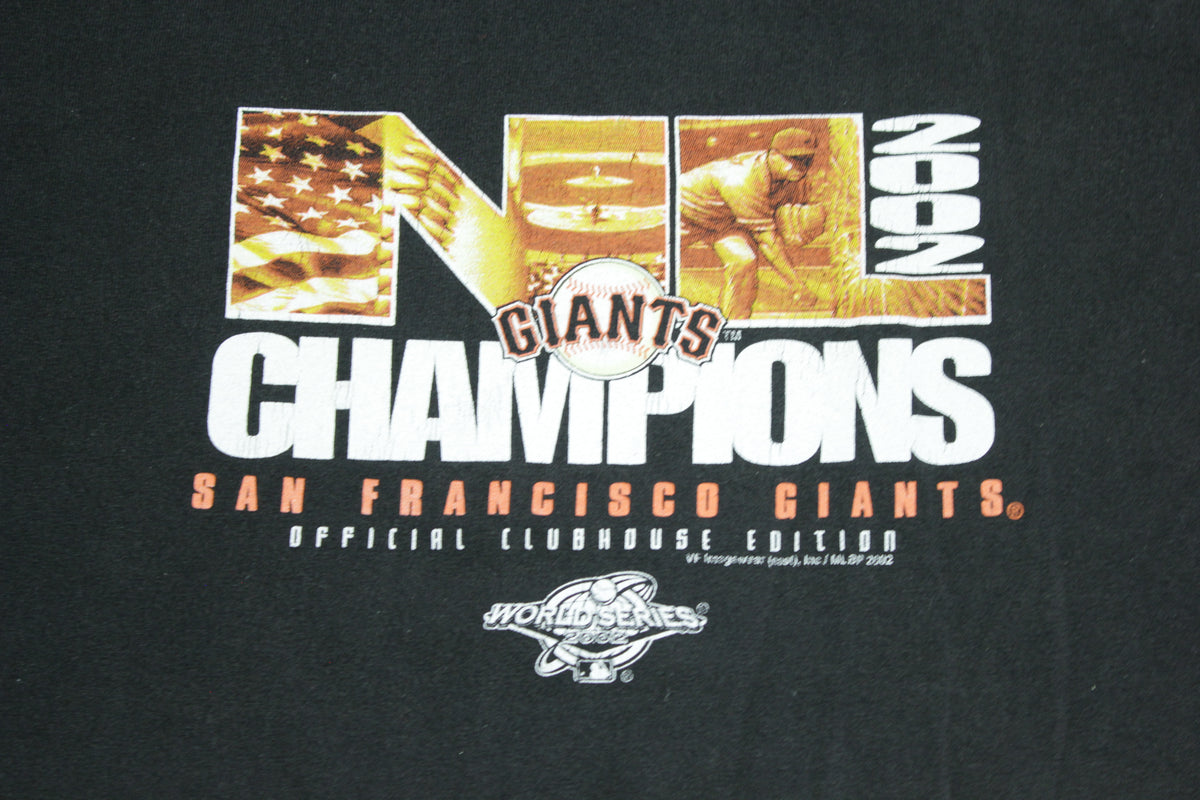 SF Giants National League 2002 Champions Vintage 00's T-Shirt