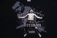 Chuck Liddell Iceman MMA Authentics UFC Black Cage Fight T-Shirt