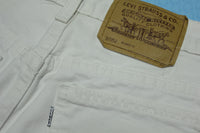 Levis 37952 950 Vintage 90's White High Waisted Denim Jean Mom Shorts