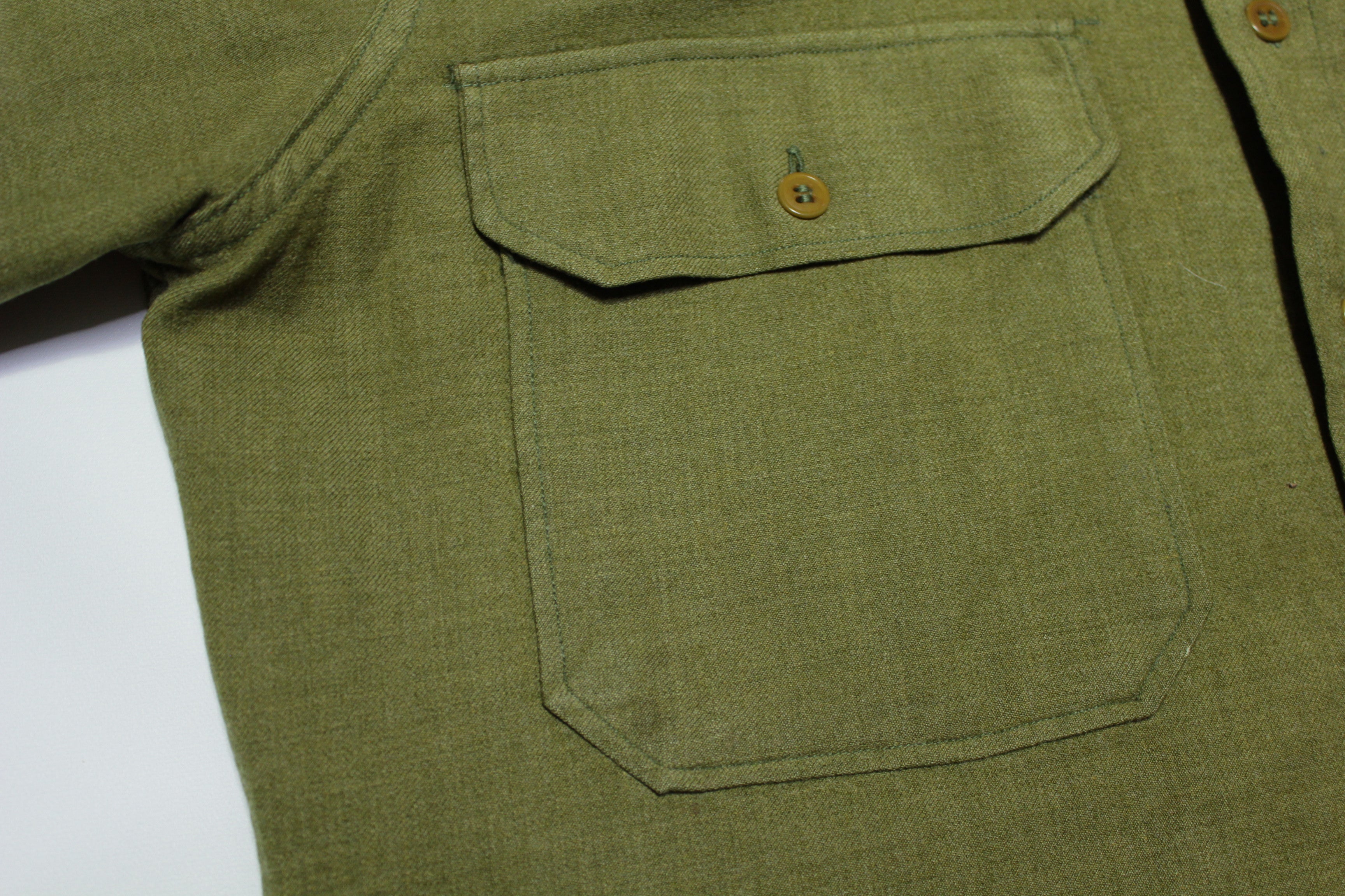 US ARMY WW2 M37 Wool Vintage 1940's Field Service Military Shirt