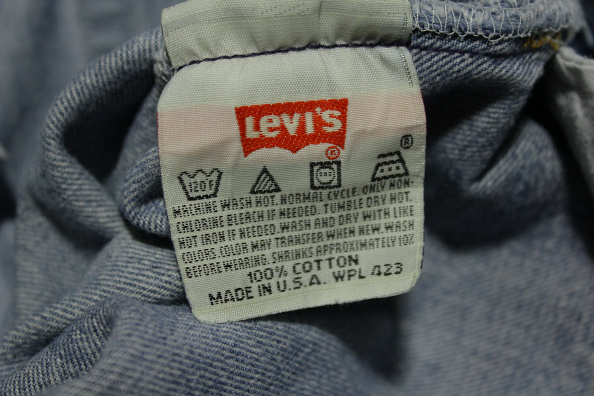 Levis Button Fly 501XX Vintage 90's USA Made Distressed Denim Jeans