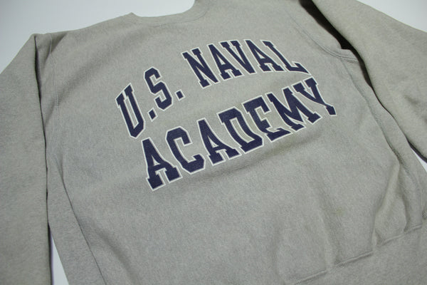 U.S. Naval Academy Vintage 90's Reverse Weave Champion Crewneck Military Sweatshirt