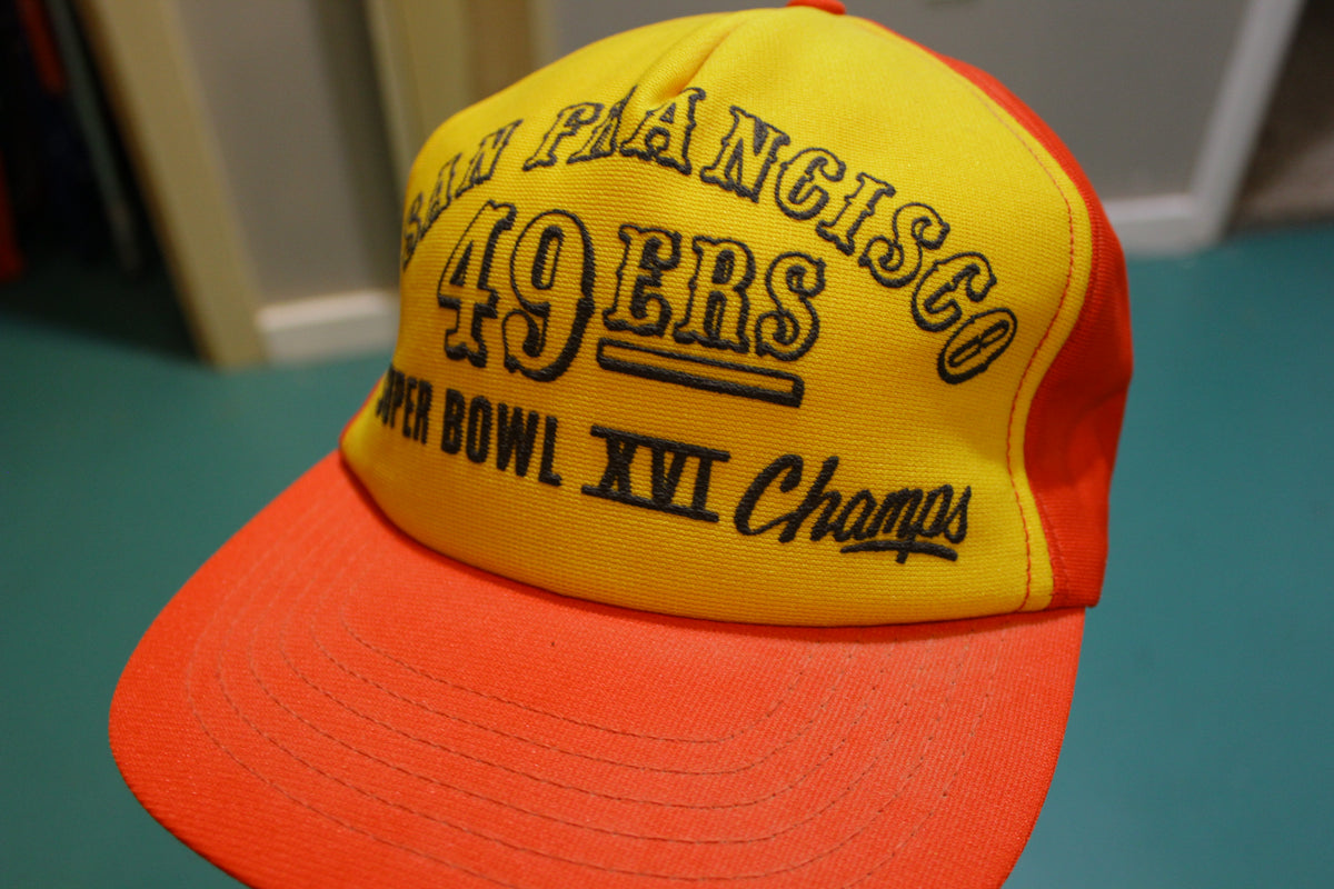 San Francisco 49ers 1981 Super Bowl XVI 16 Vintage Snapback Trucker Cap Football Hat
