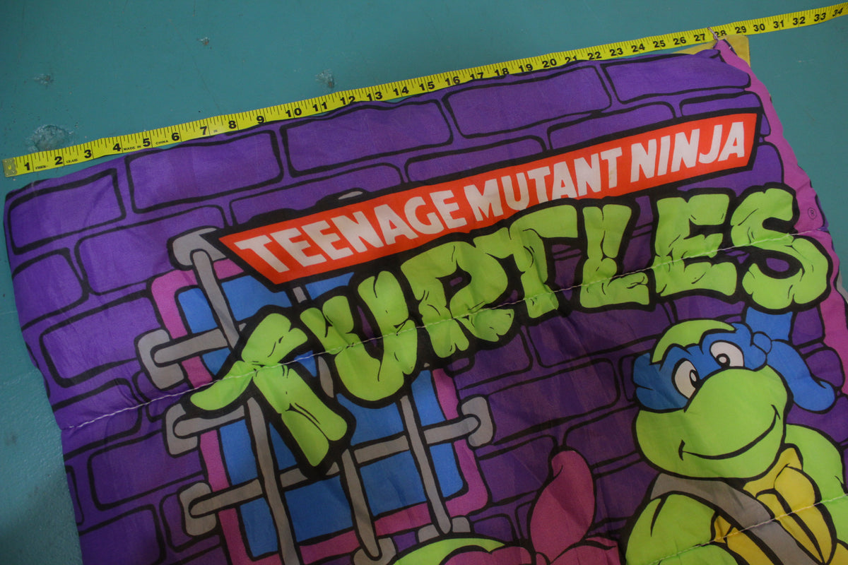 Teenage Mutant Ninja Turtles 1990 Vintage TMNT Cartoon Kids Sleeping Bag Mirage