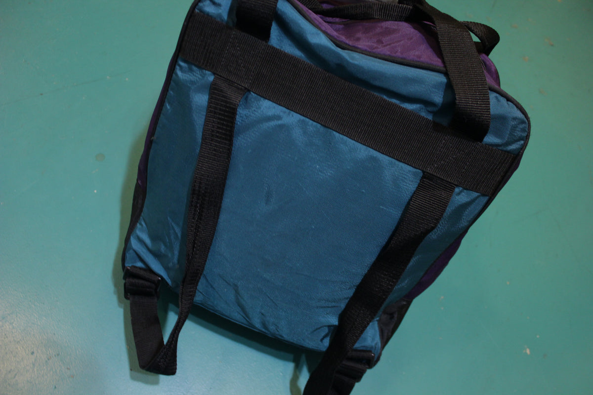 K2 Extreme Ski Snowboard Vintage Distressed 90's Color Block Backpack Duffle Bag