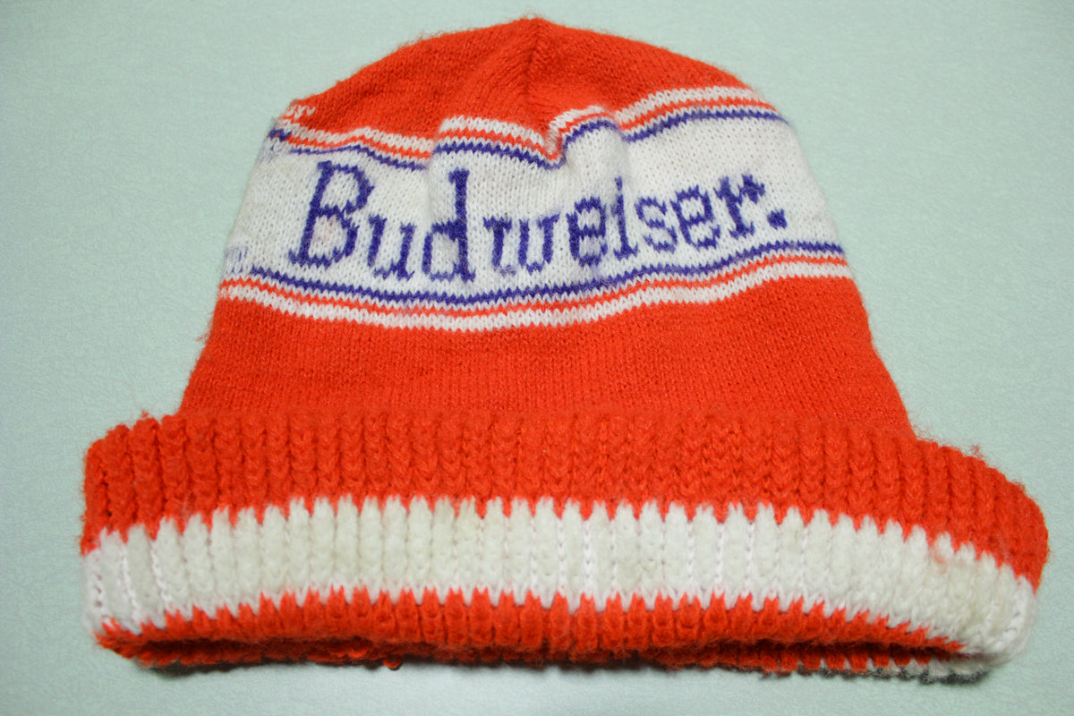 Budweiser Vintage 80's Strange Brew Beanie Stocking Cap Snow Hat