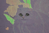 Morro Bay Sparkle Glitter Purple FOTL USA Vintage Cat T-Shirt