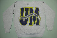 University of Michigan Vintage Collegiate Tultex USA Crewneck Sweatshirt