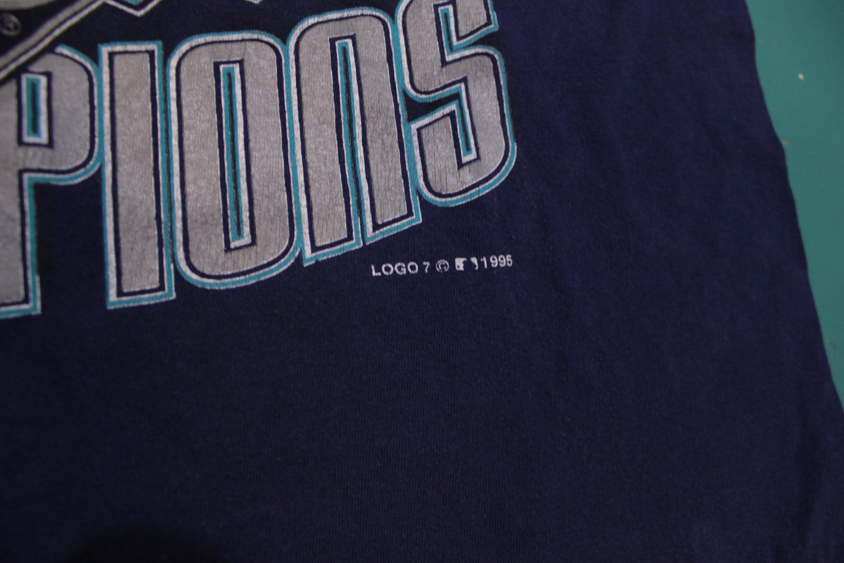 Seattle Mariners Western Division Champions 1995 Vintage 90's Single Stitch T-Shirt