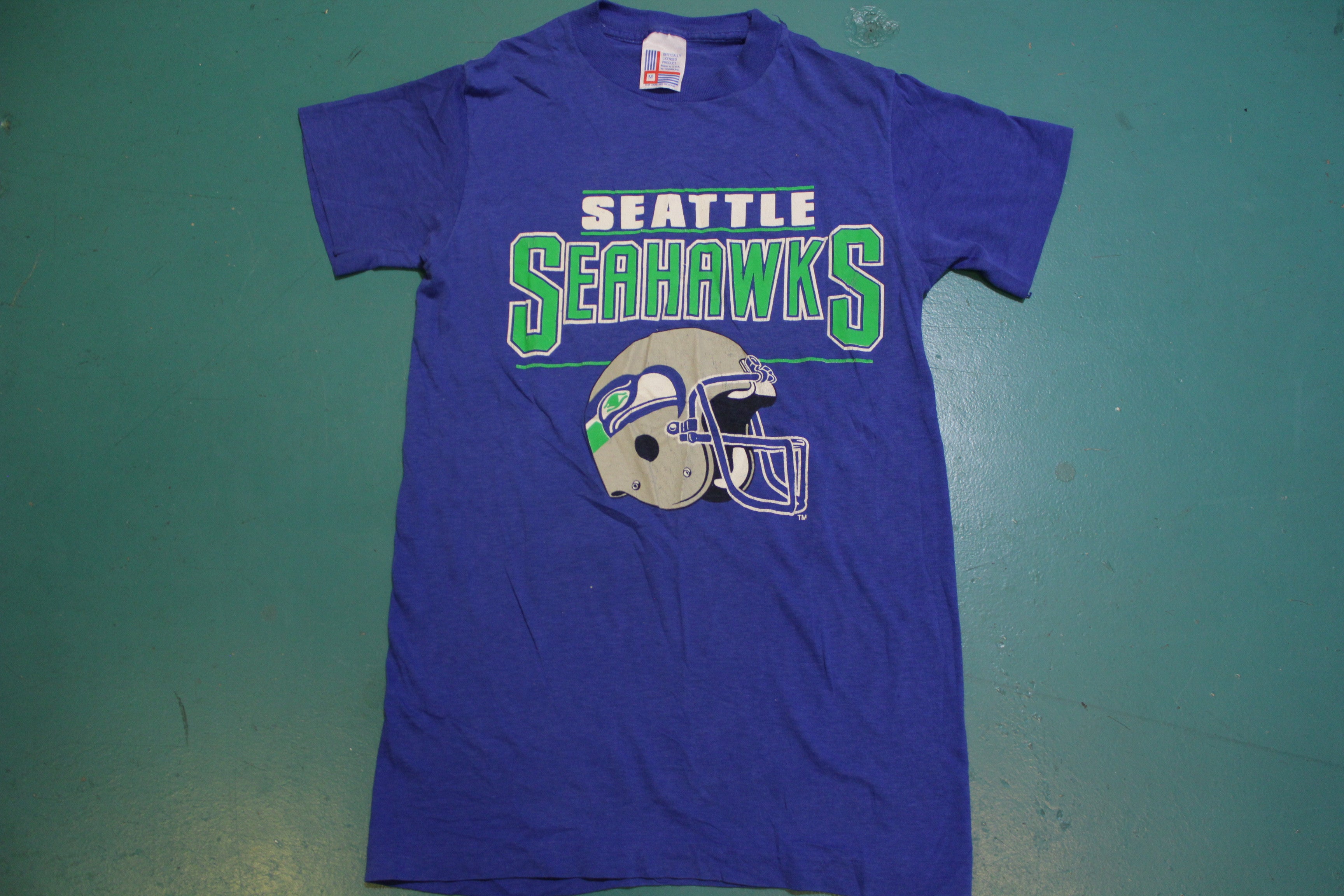 VTG 80s/90s NFL Seattle Seahawks T Shirt Jersey Tagged Garan L Made In The  USA