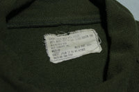 Wool OG Cold Weather Field Button Up Army Military Shirt Dated 1978 70's