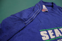 Seattle Seahawks Vintage 80's Garan Made in USA Single Stitch Thin T-Shirt