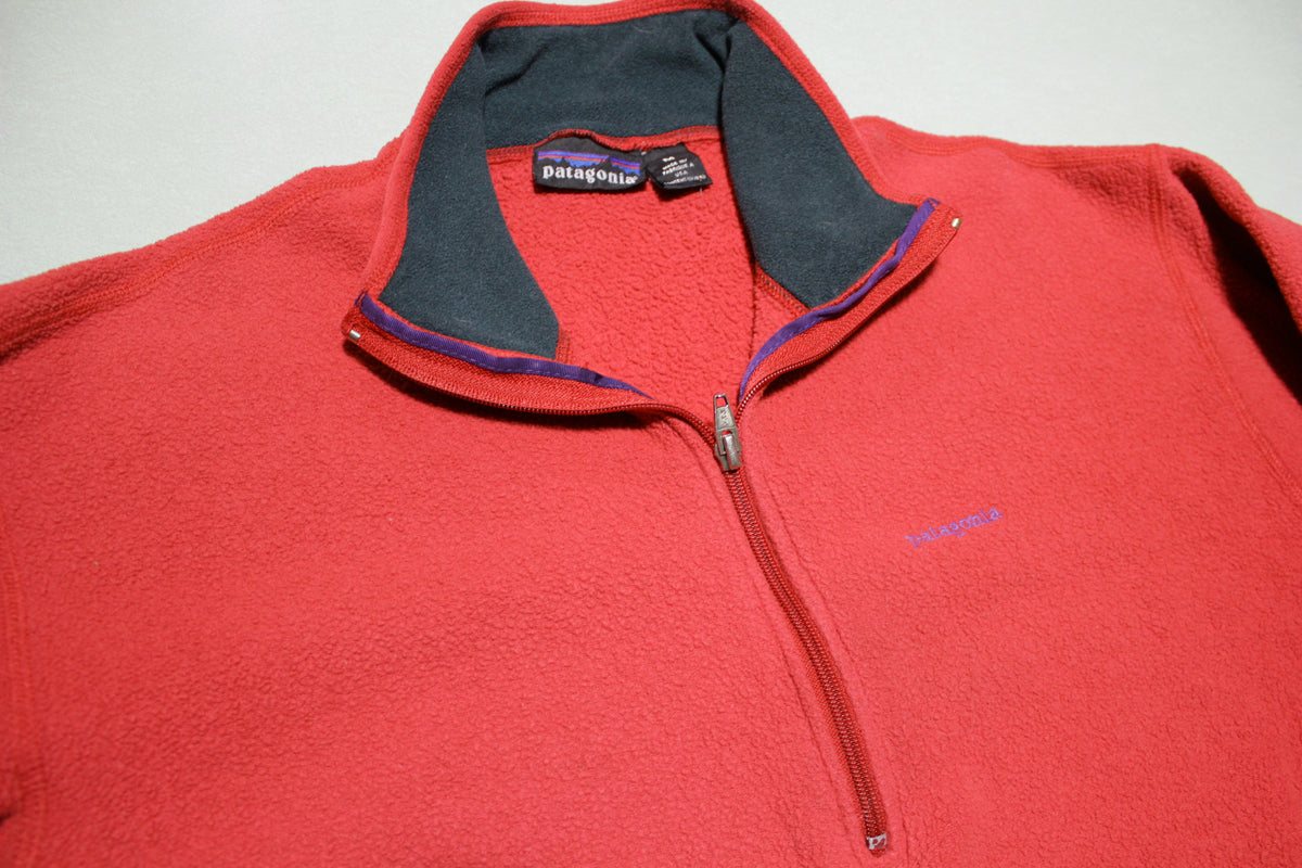 Patagonia Fleece Quarter Zip Vintage USA Made Pullover Jacket