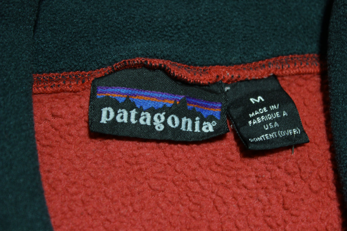 Patagonia Fleece Quarter Zip Vintage USA Made Pullover Jacket