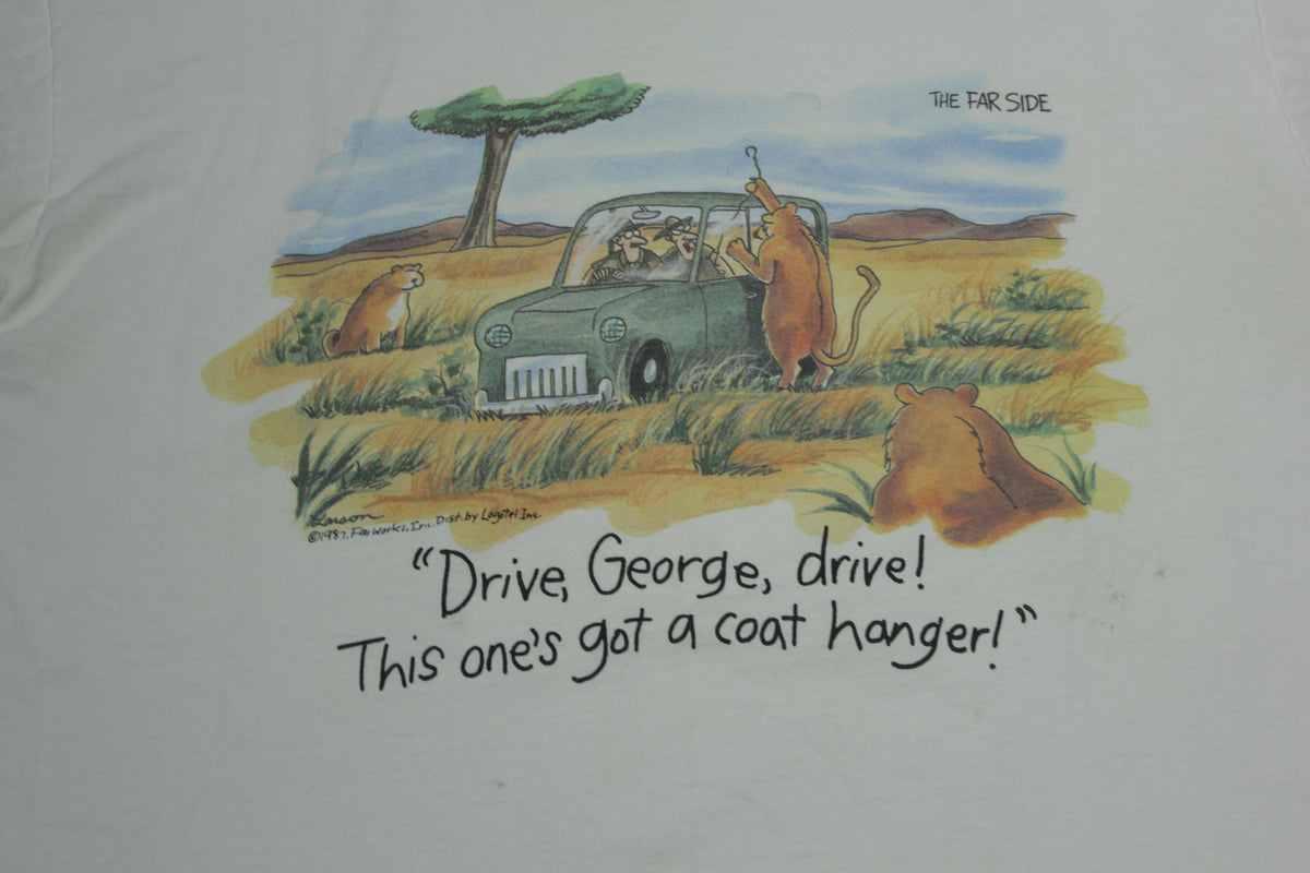 The Far Side Vintage 1987 Gary Larson Comic Strip  80's Single Stitch T-Shirt