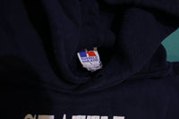 Seattle University Sports Made In USA Vintage 90's Russell Hoodie Sweatshirt.