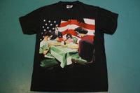 Kiss My Ass 1994 Vintage Painted Face Dinner Band T-Shirt 90's