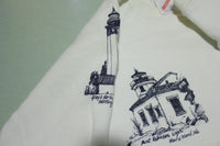 Washington Lighthouse All Over Print Vintage Jerzees USA Crewneck Sweatshirt