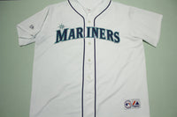 Seattle Mariners Vintage Stitched Majestic Blank Back Baseball Jersey
