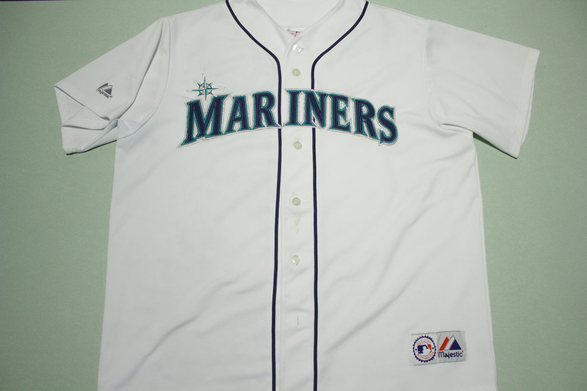 Authentic Vintage Majestic Seattle Mariners Jersey Short Sleeve Made in USA  XL