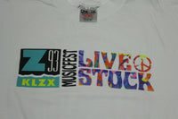 Live Stock 1993 Vintage Utah Music Festival KLZX Z93 Concert T-Shirt